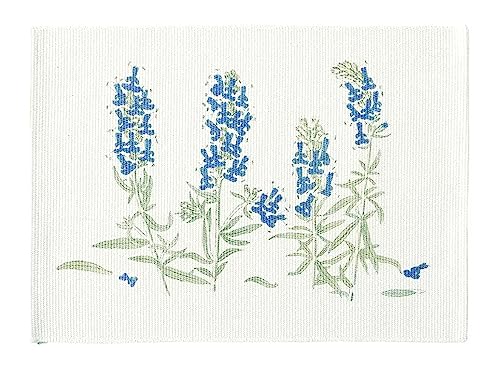 Botanical Floral Print Cotton Blend Woven Table Placemats