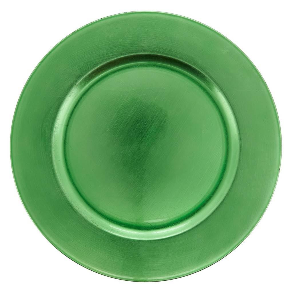 Fennco Styles Classic Rustic Deisgn Holiday Decorative Charger Plates 13" Round, Set of 4