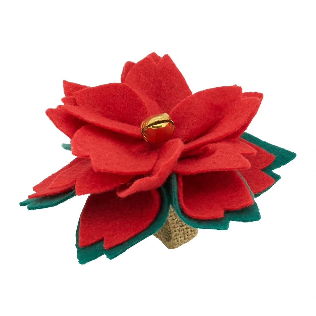 Felt Poinsettia Holiday Napkin Rings