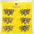 Bee-Shaped Decorative Magnets (Set of 6)