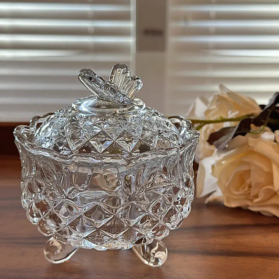 Crystal Glass Storage Jar