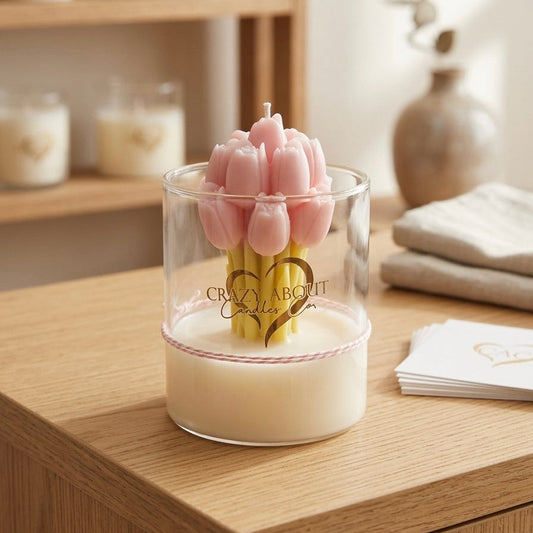 Candela tulipano rosa