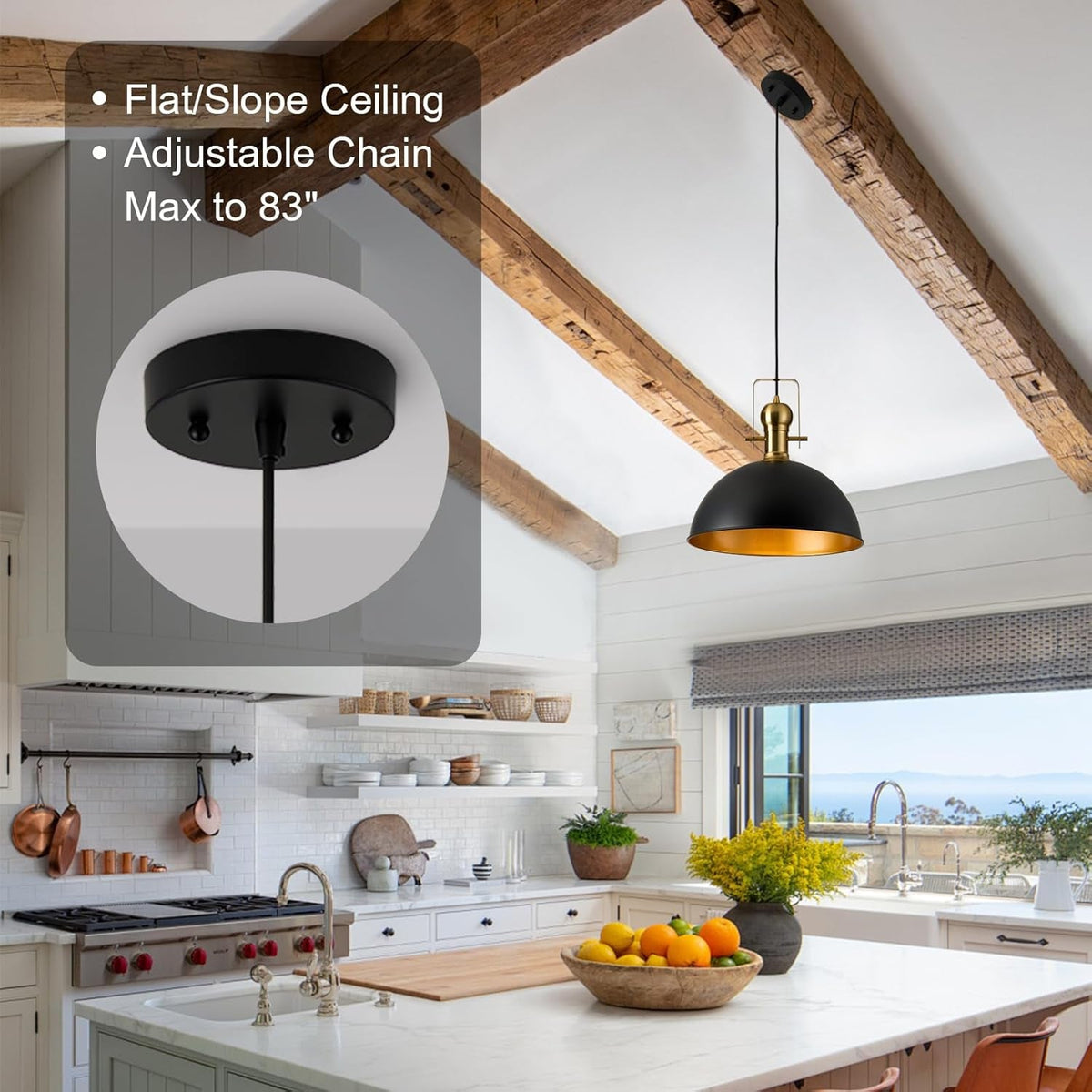 12 Inch Farmhouse Dome Pendant Lights