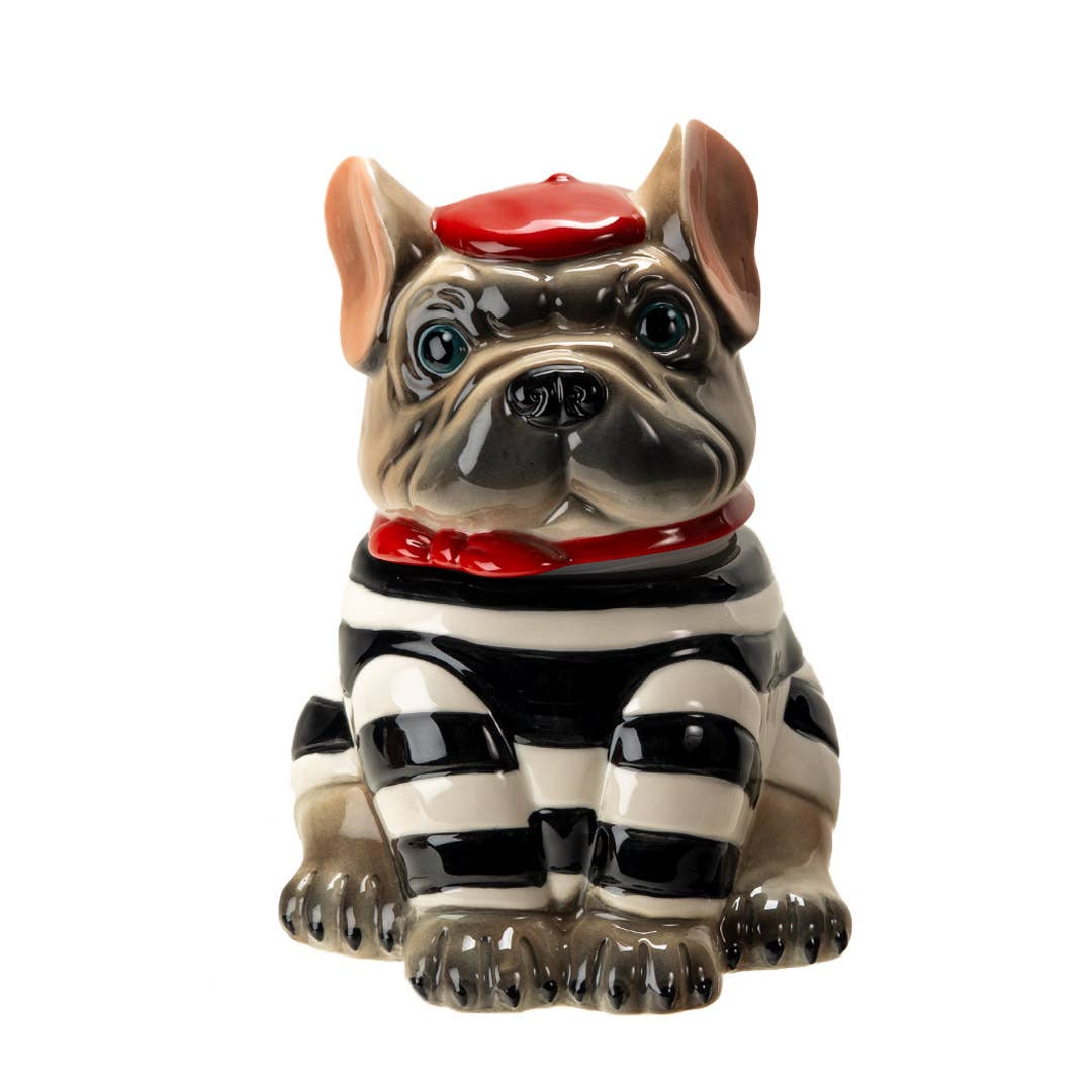 Biscuit the Bad Boy Frenchie Cookie Jar