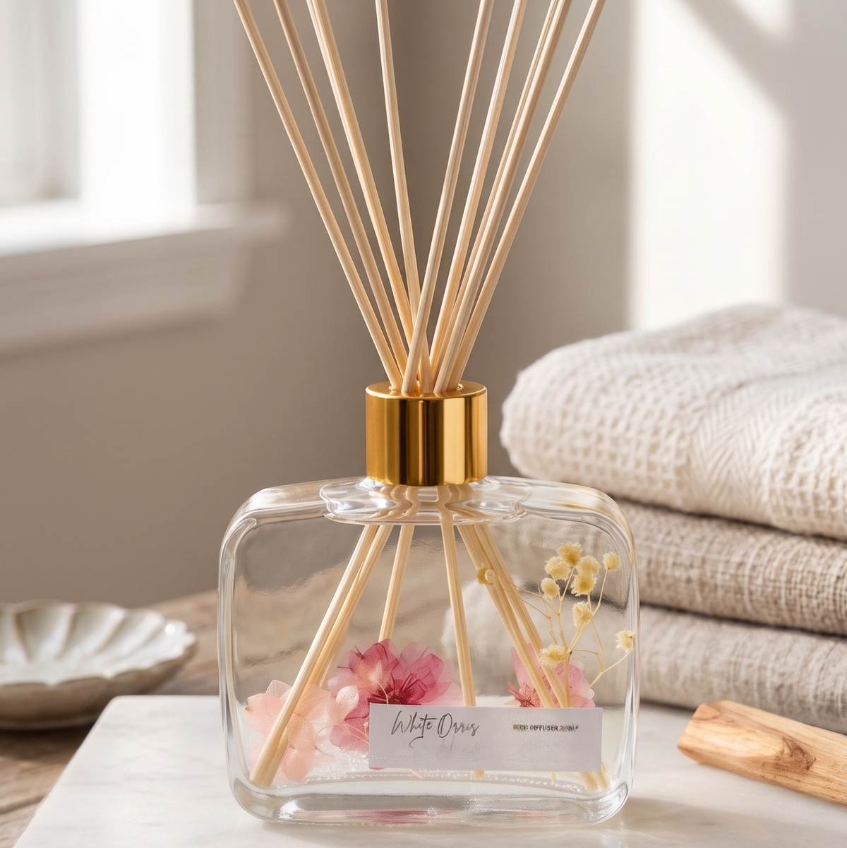 Botanical Reed Diffuser 6.8 oz – Natural Home Fragrance & Decor