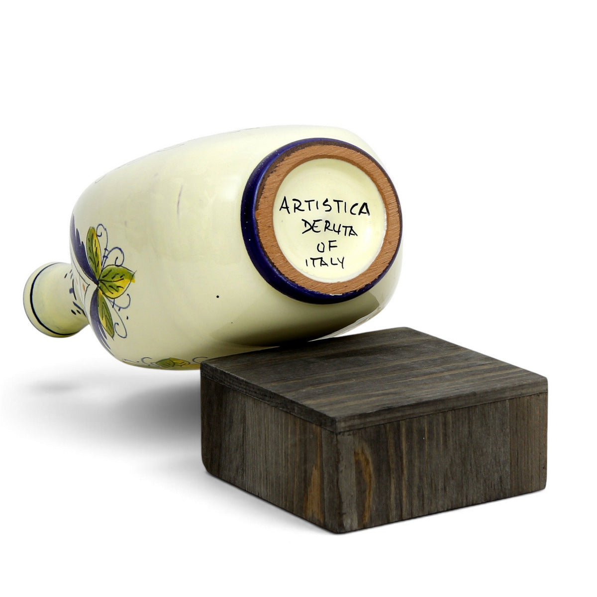 LIMONCELLO: Set da limoncello con decorazioni blu - Bottiglia con tappo, vassoio e 6 bicchierini - (Liquore al limoncello non incluso)