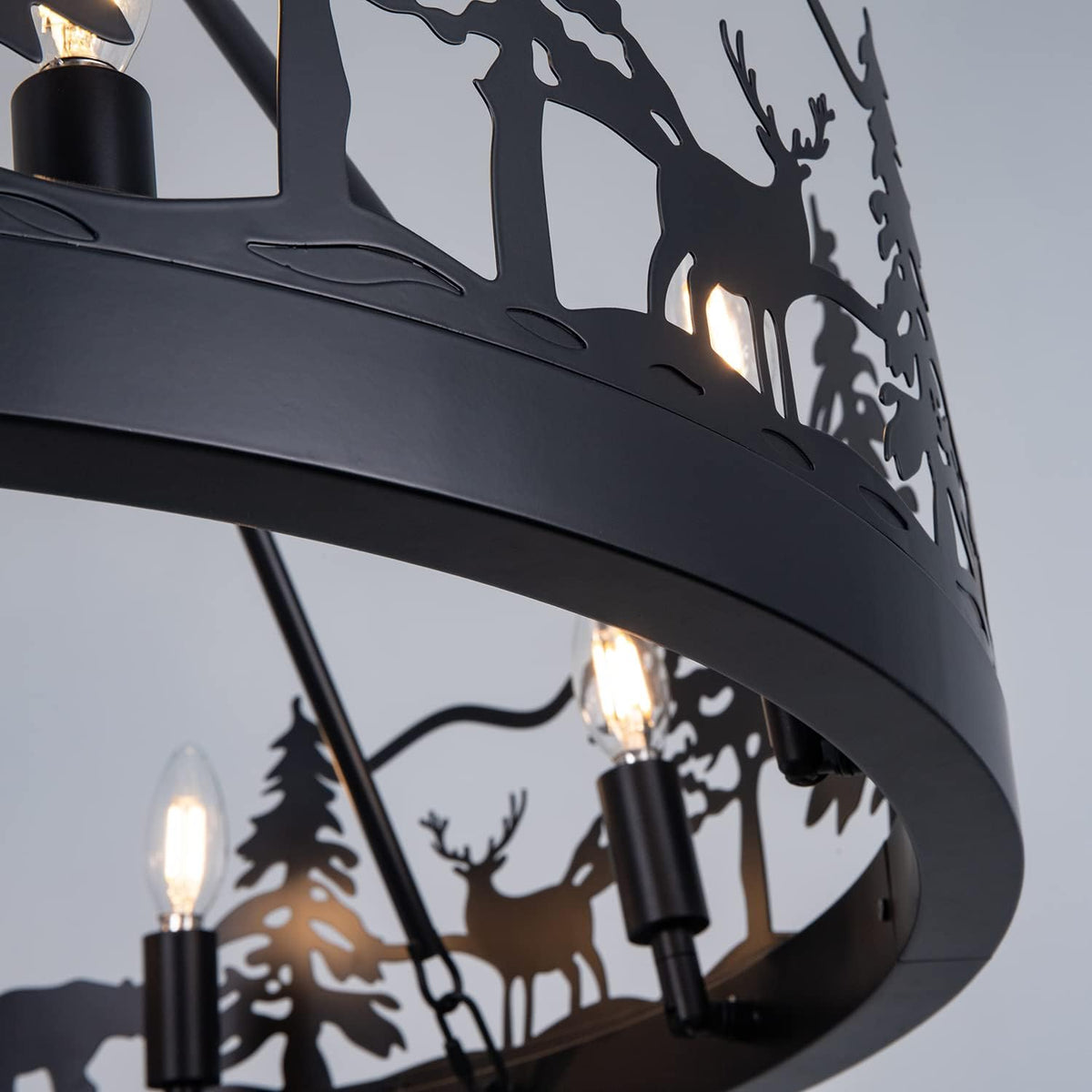 Black Forest Wagon Wheel Chandelier