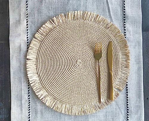 Handwoven Fringe Boho Placemats