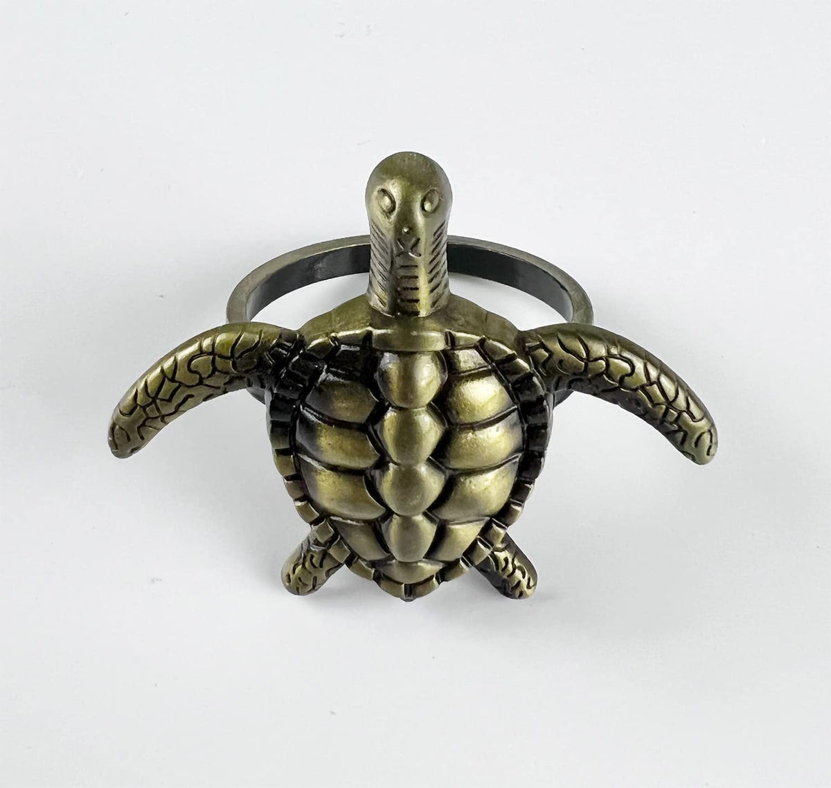 Nature's Touch Sea Turtle Metal Napkin Rings