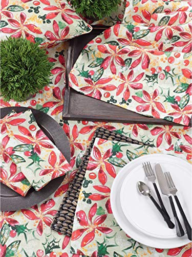 Beautiful Holiday Wild Floral 100% Linen Placemats