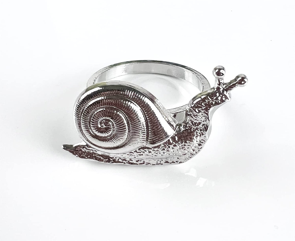 Nature's Touch Snail Metal Napkin Rings