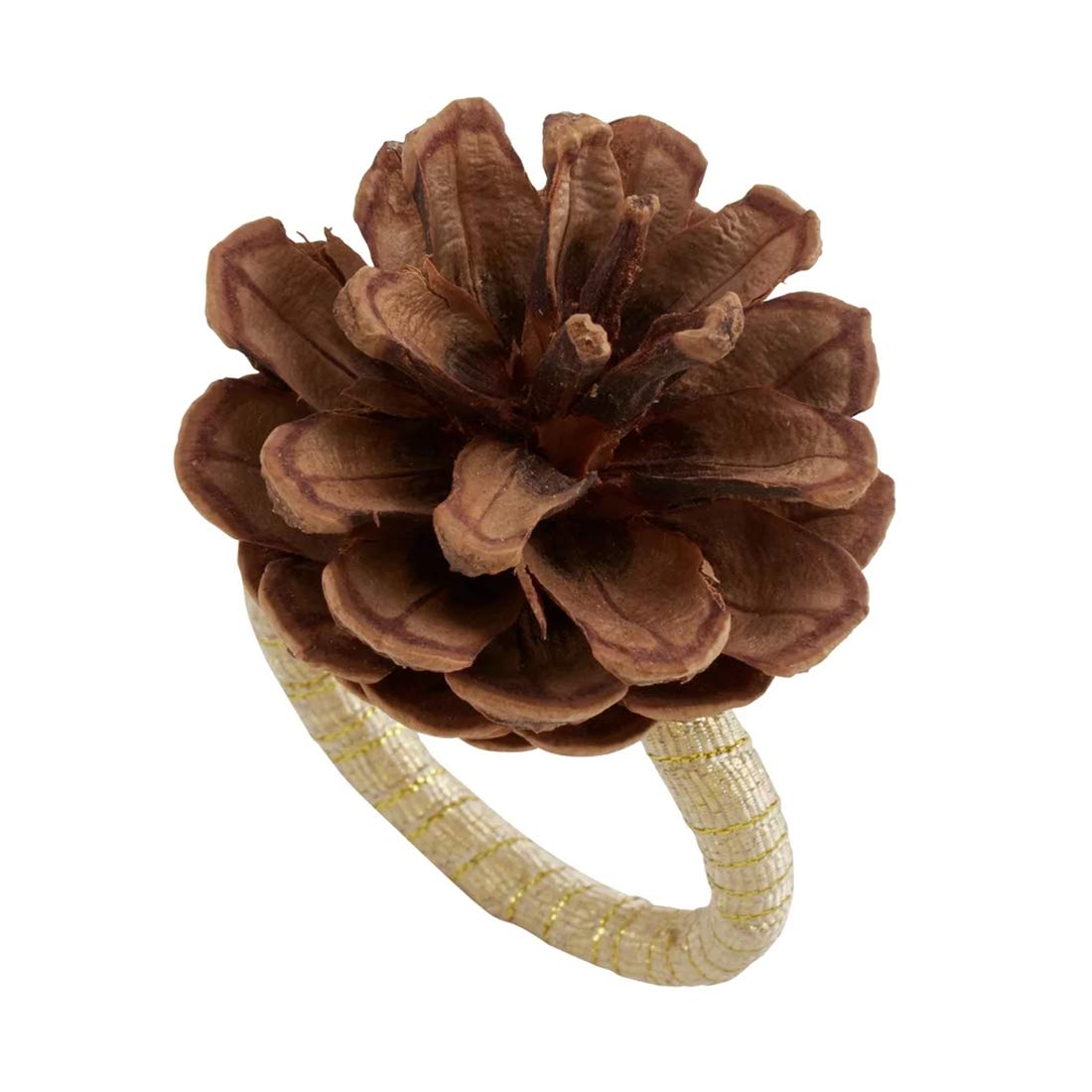 Natural Pine Cone Decorative Napkin Rings