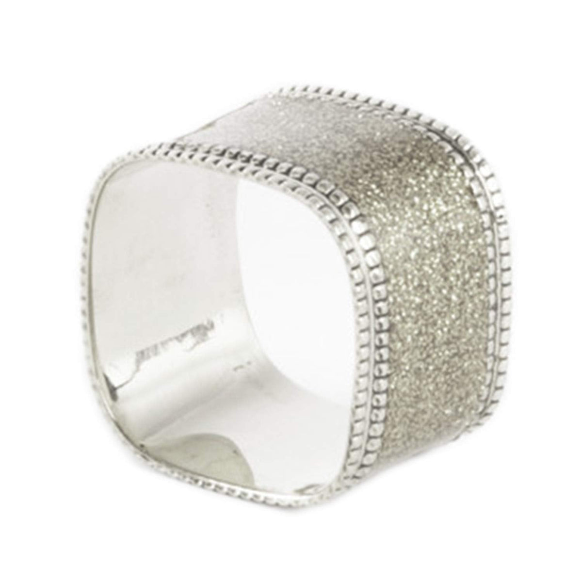 Sparkling Square Design Napkin Rings