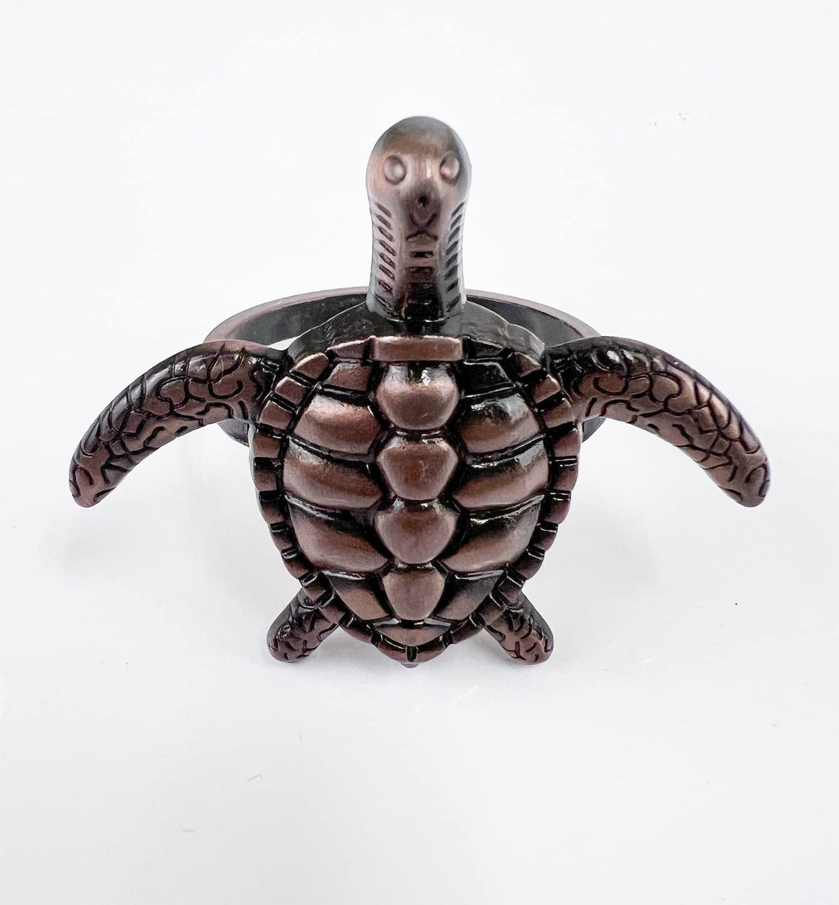 Nature's Touch Sea Turtle Metal Napkin Rings