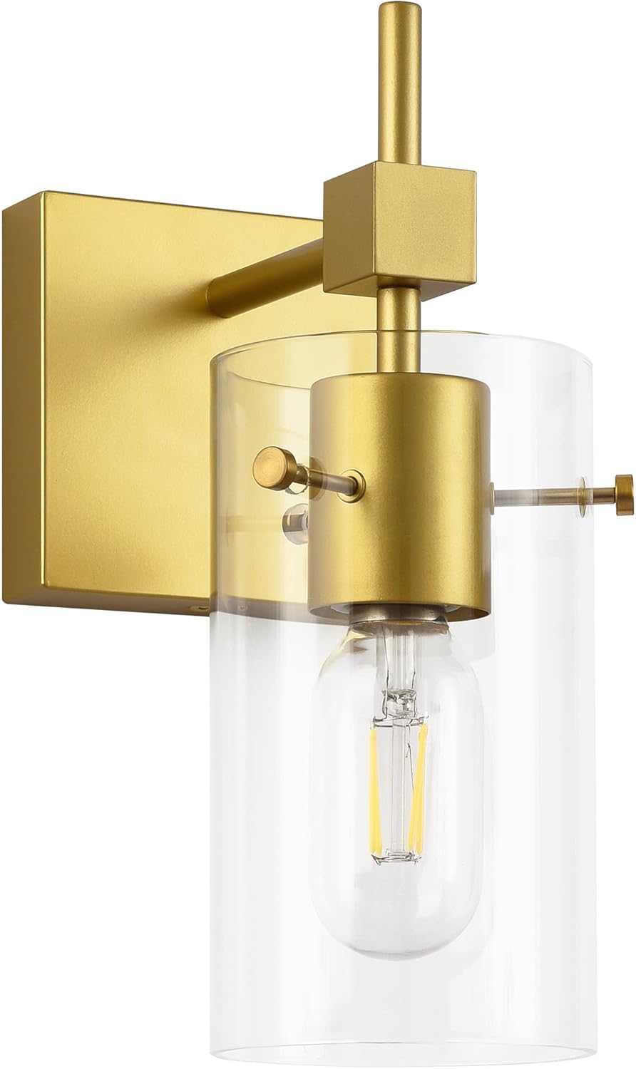 Vintage Vanity Lights with Glass Shade