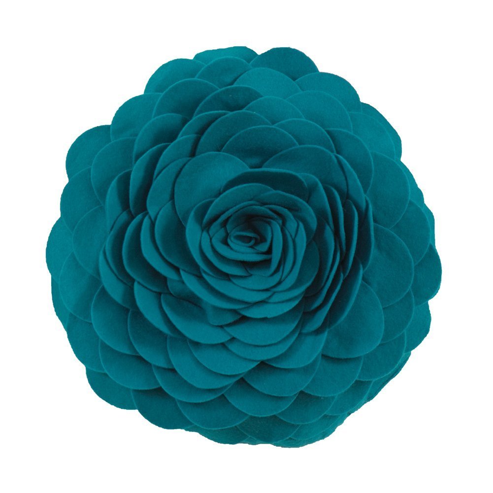 Eva's Flower Garden Decorative Throw Pillow (13" Round)