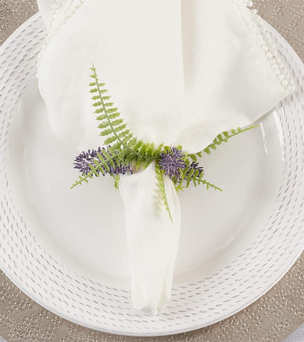 Handmade Lavender Decorative Napkin Rings