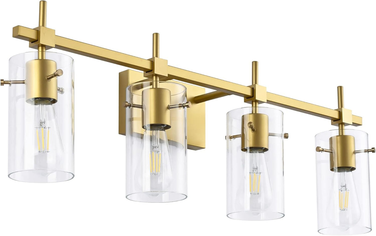 Vintage Vanity Lights with Glass Shade