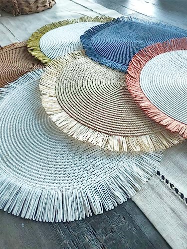 Handwoven Fringe Boho Placemats