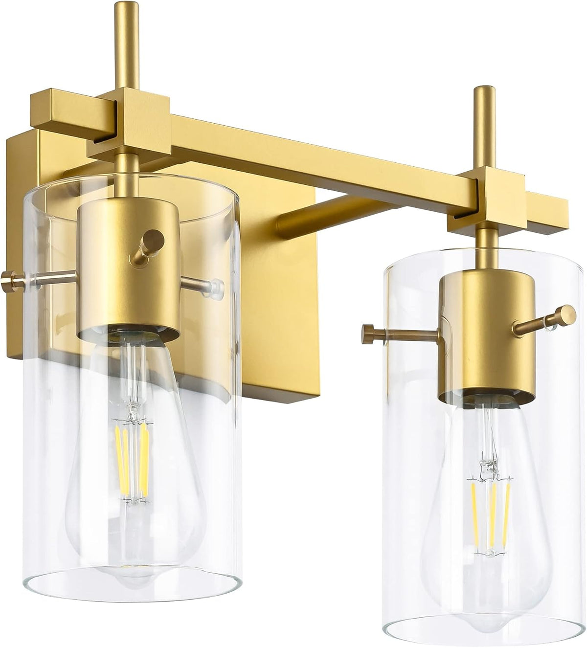 Vintage Vanity Lights with Glass Shade