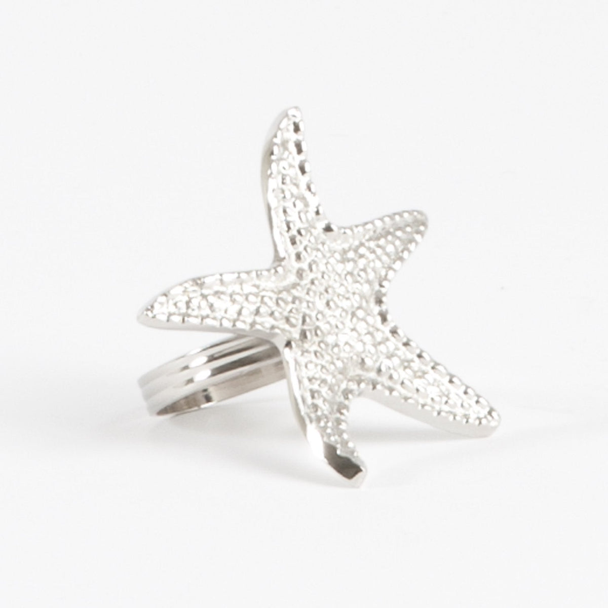 Elegant Nautical Design Silver Napkin Rings