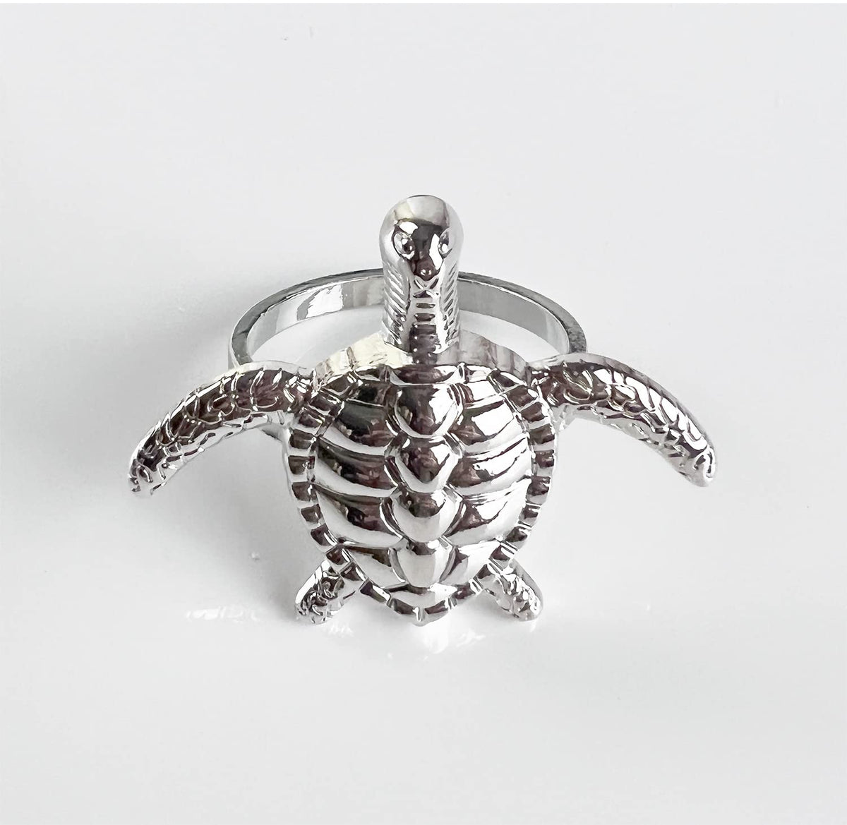 Nature's Touch Sea Turtle Metal Napkin Rings