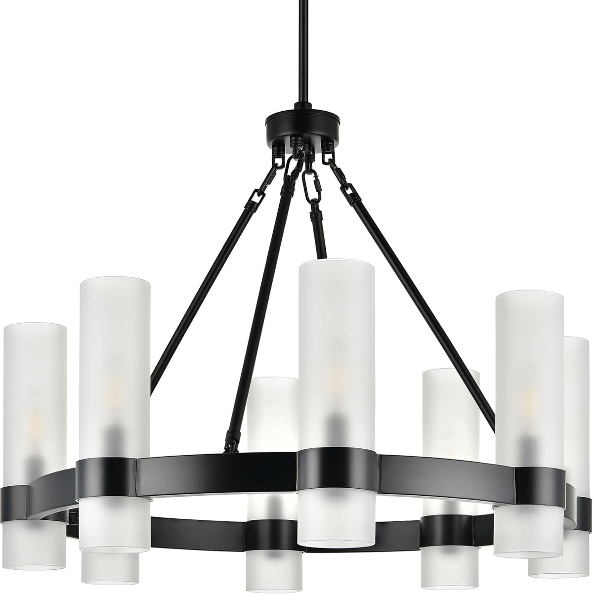 Small Wagon Wheel Chandelier