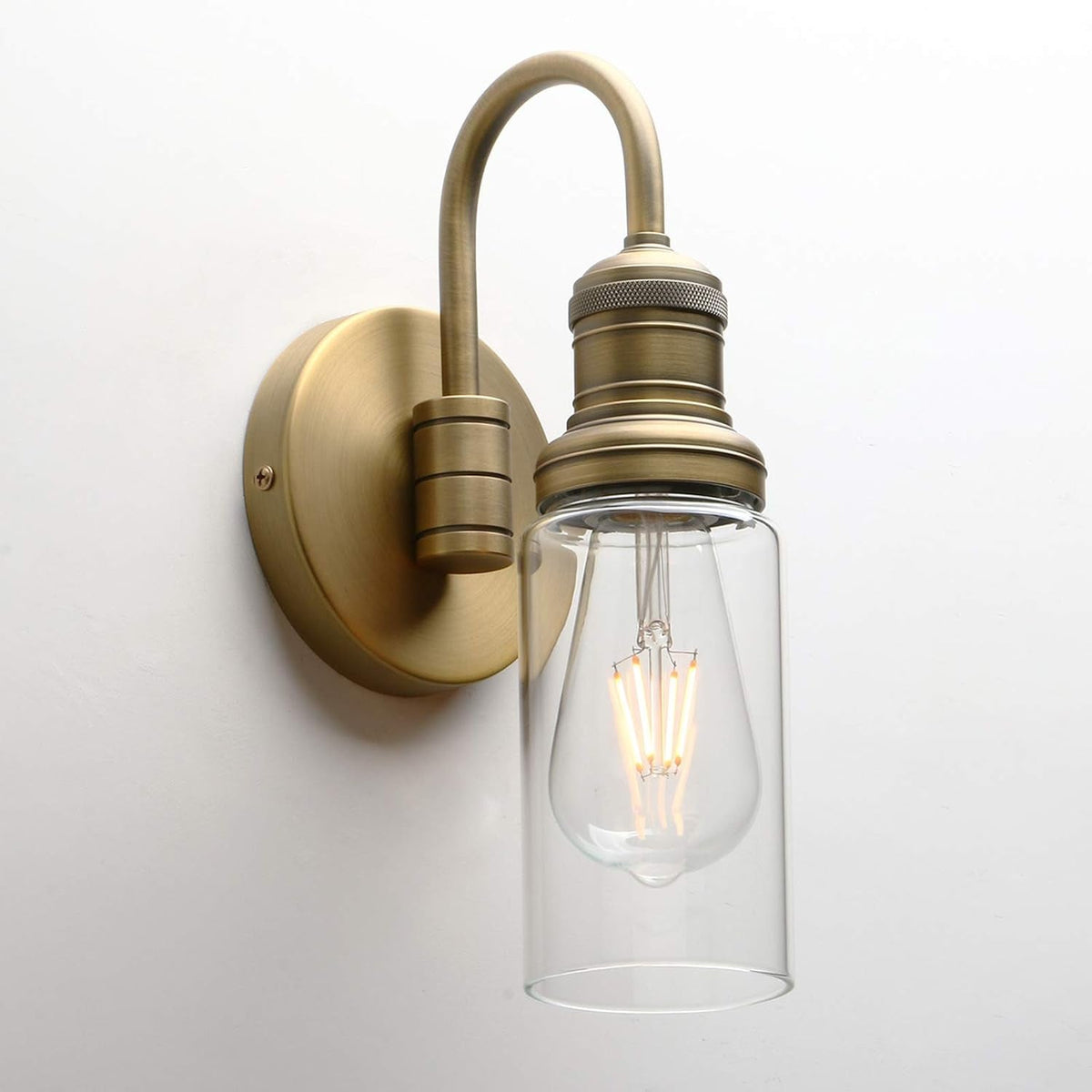 Vintage Gooseneck Wall Mount Single Sconce