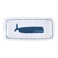 Coastal Whale Melamine Serving Platter