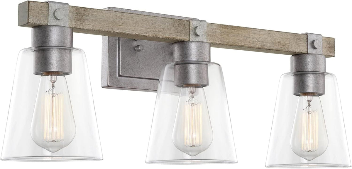 23" 3-Light Farmhouse Vanity Bathroom Light