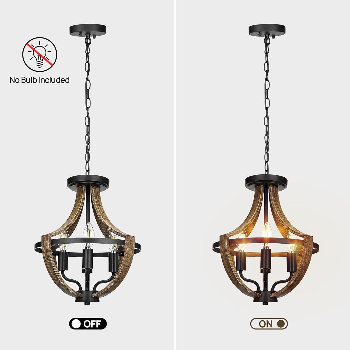 Modern Farmhouse 4-Light Hanging Pendant Light