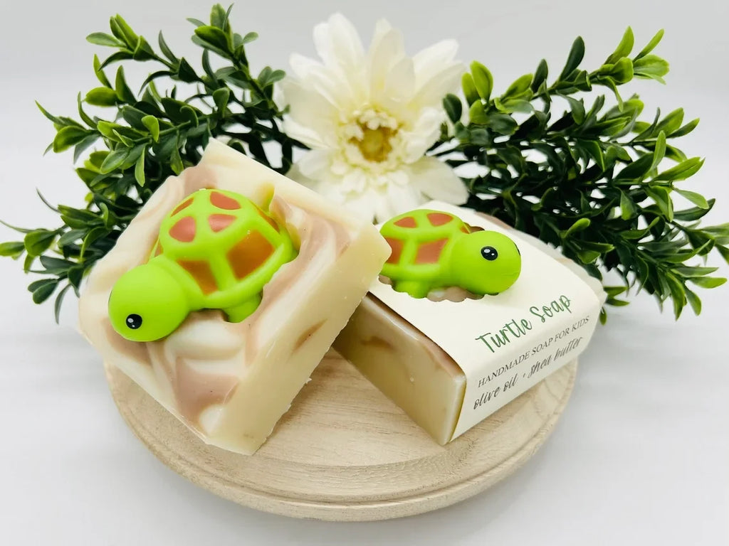 Turtle Splash Handmade Soap Bar for Kids – Vegan Cold Process Soap