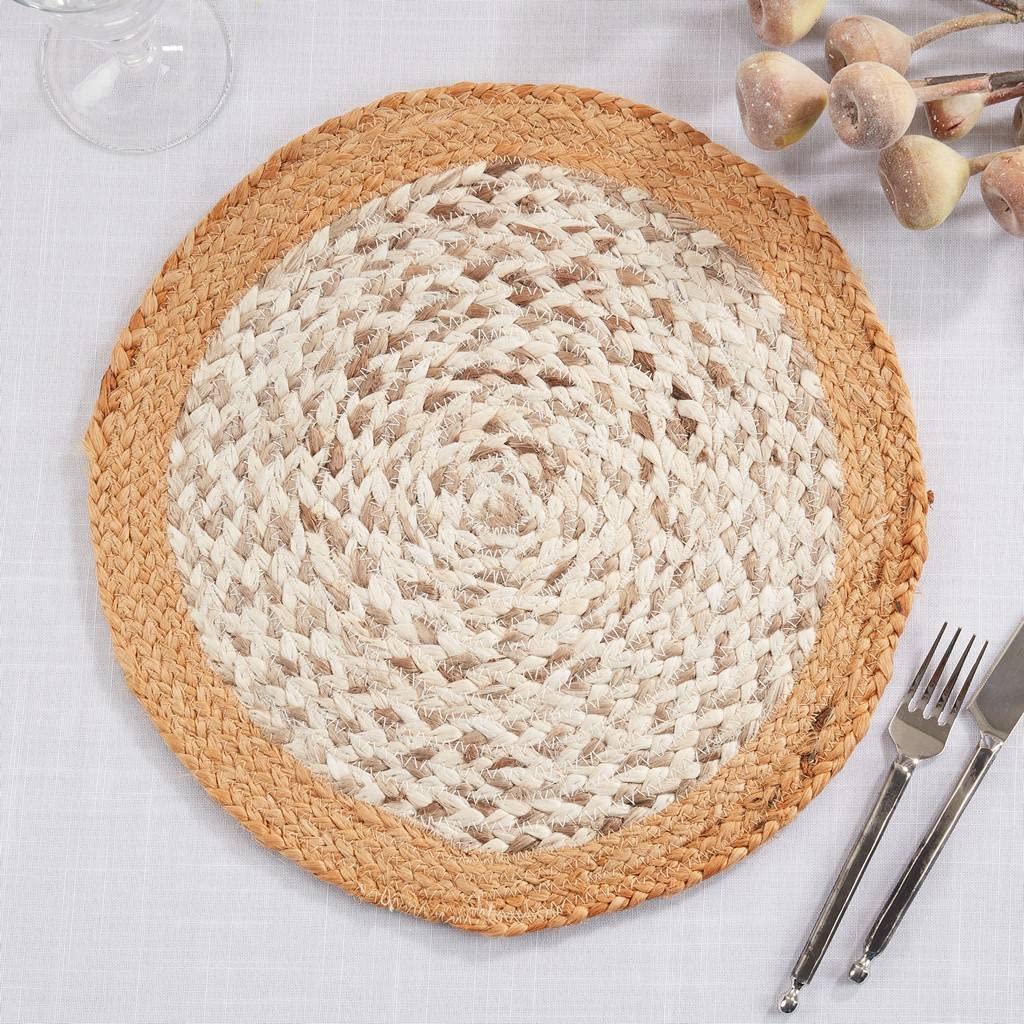 Hand Braided Rustic Jute Placemats