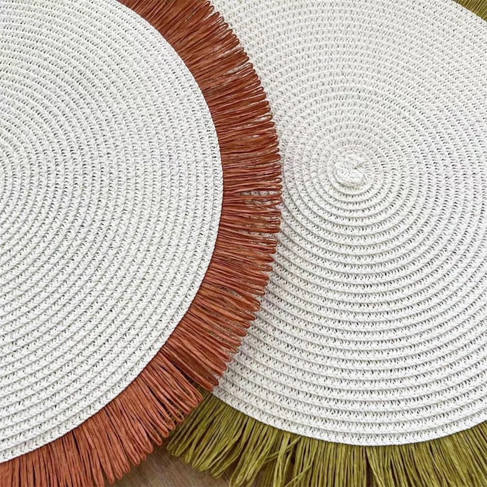 Handwoven Fringe Boho Placemats