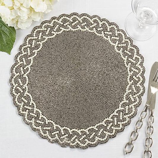 Tovaglietta dal design elegante con perline fatte a mano