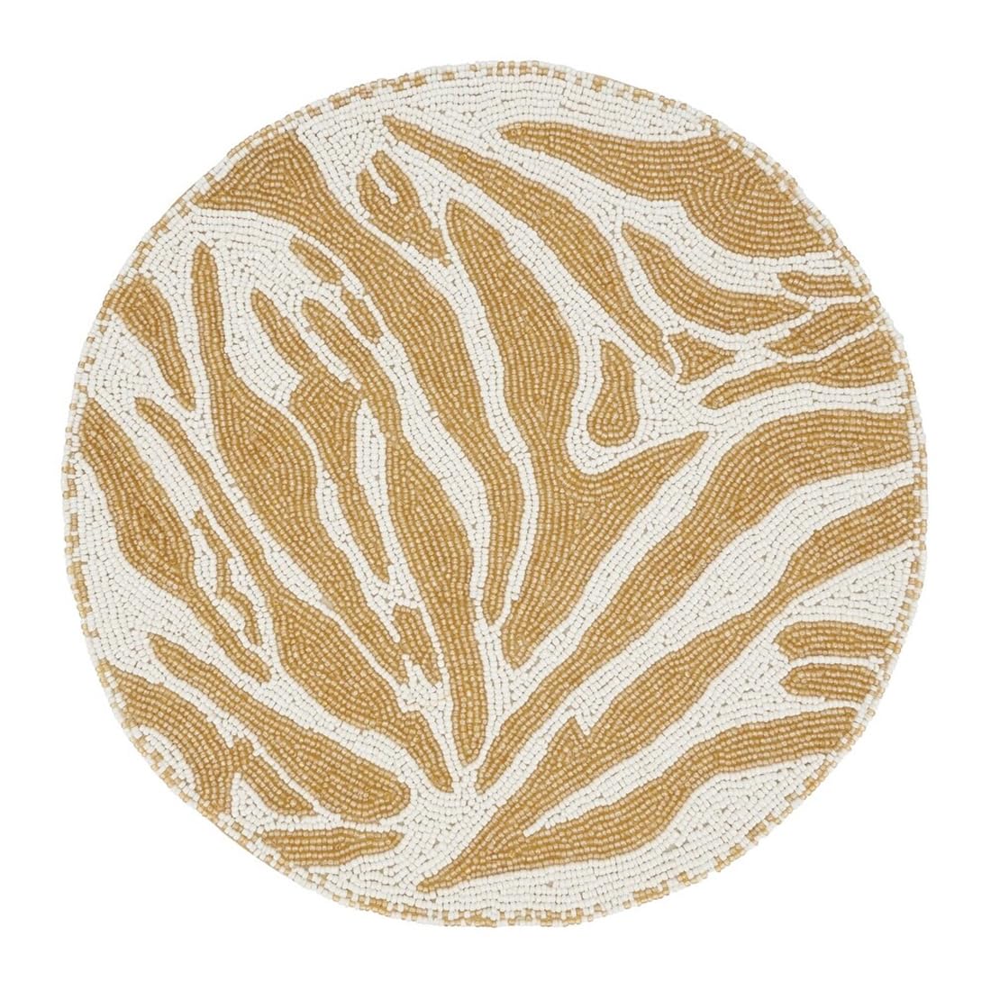 Safari Charm Beaded Zebra Placemat 14" Round