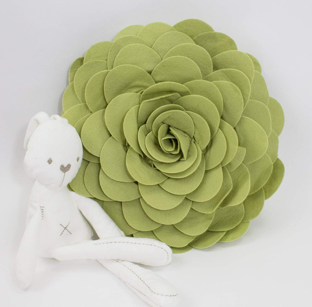 Eva's Flower Garden Decorative Throw Pillow (13" Round)