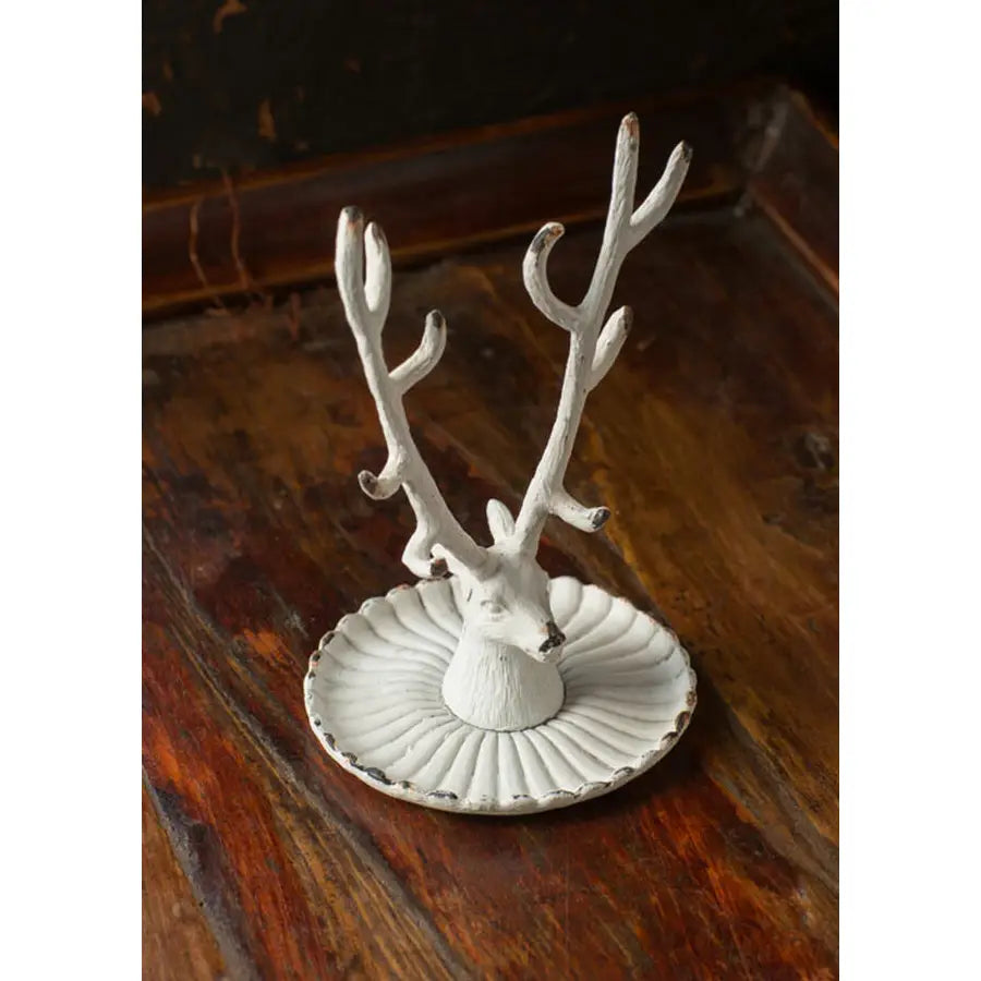 Buck Jewelry Holder  - White