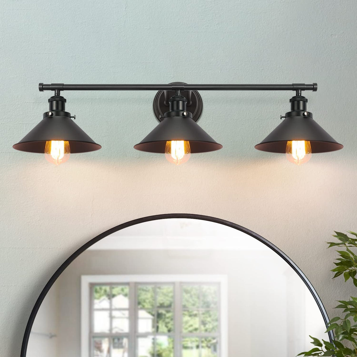 2-3 Matte Black Wall Sconce