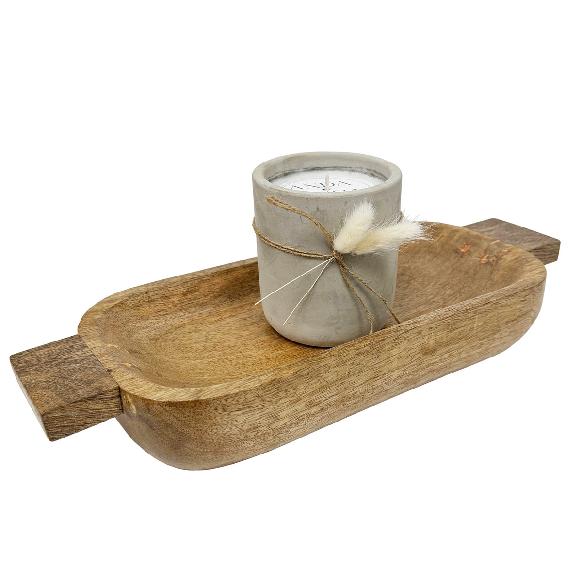 Rose Sunrise Cement Candle