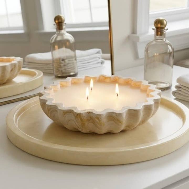 Fluted Candle Bowl Believe 15.2 cm 0.96 kg