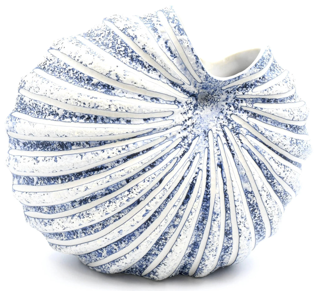 Ocean Muse Porcelain Cockle Shell Vase