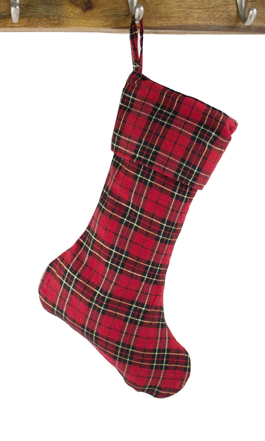 Holiday Tartan Plaid Dazzle Christmas Decorative Stocking