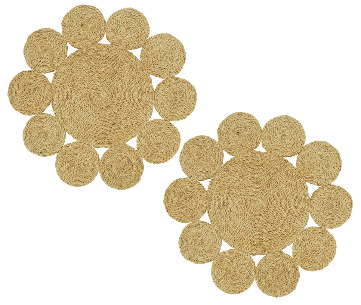 Handwoven Loopy Jute Placemats 16" Round