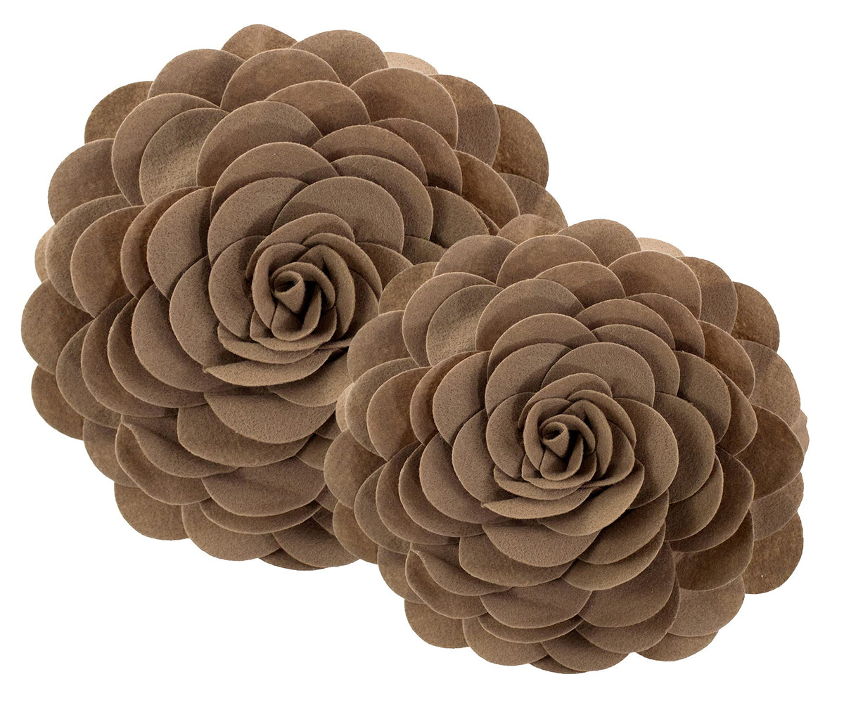Eva's Flower Garden Decorative Throw Pillow (16" Round - Cover Only)