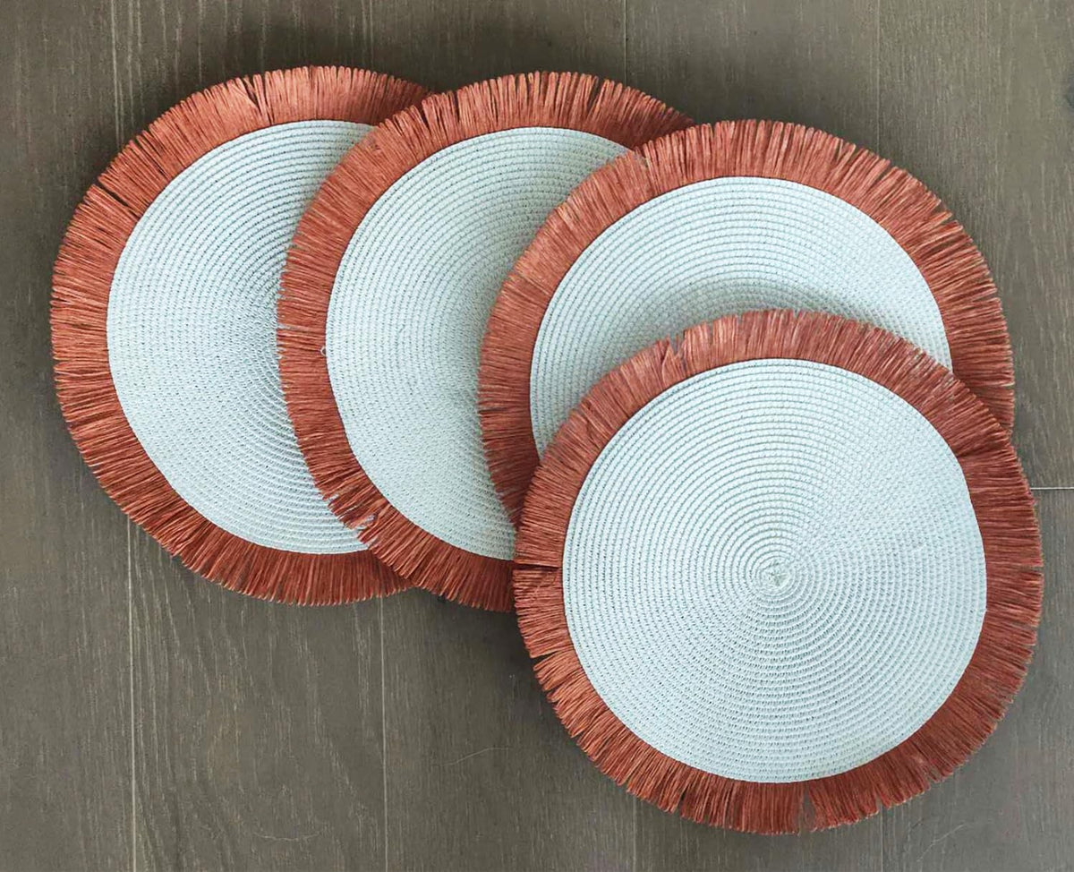 Handwoven Fringe Boho Placemats