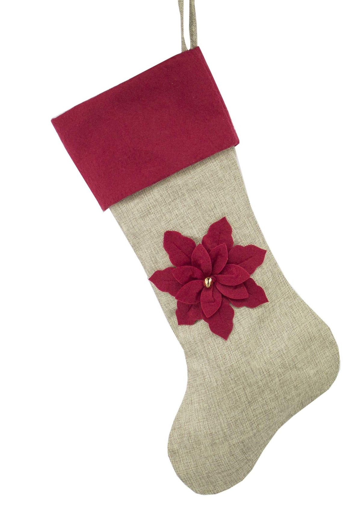 Unique 3D Poinsettia Christmas Tree Skirt (53")