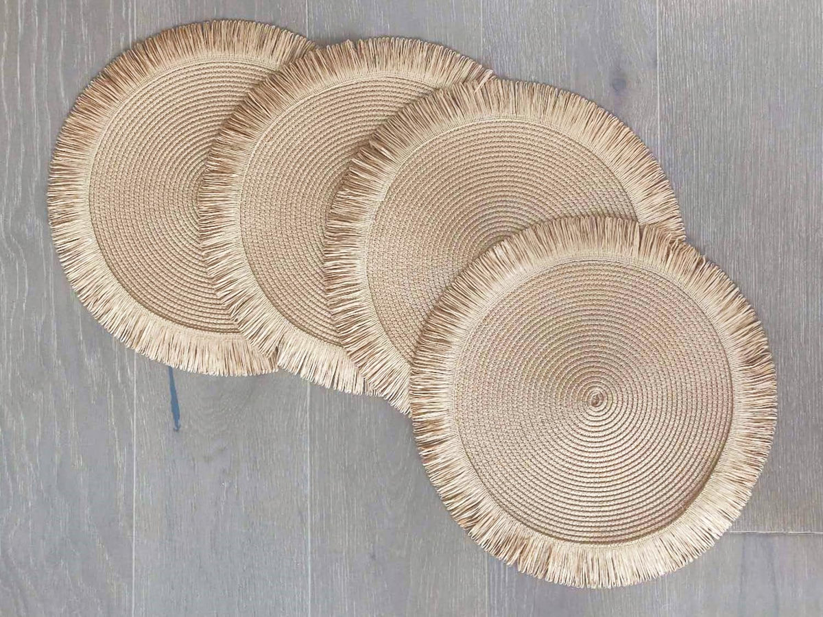 Handwoven Fringe Boho Placemats