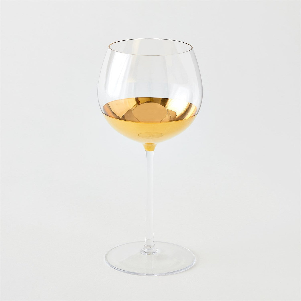 Metallic Orb Wine Glass