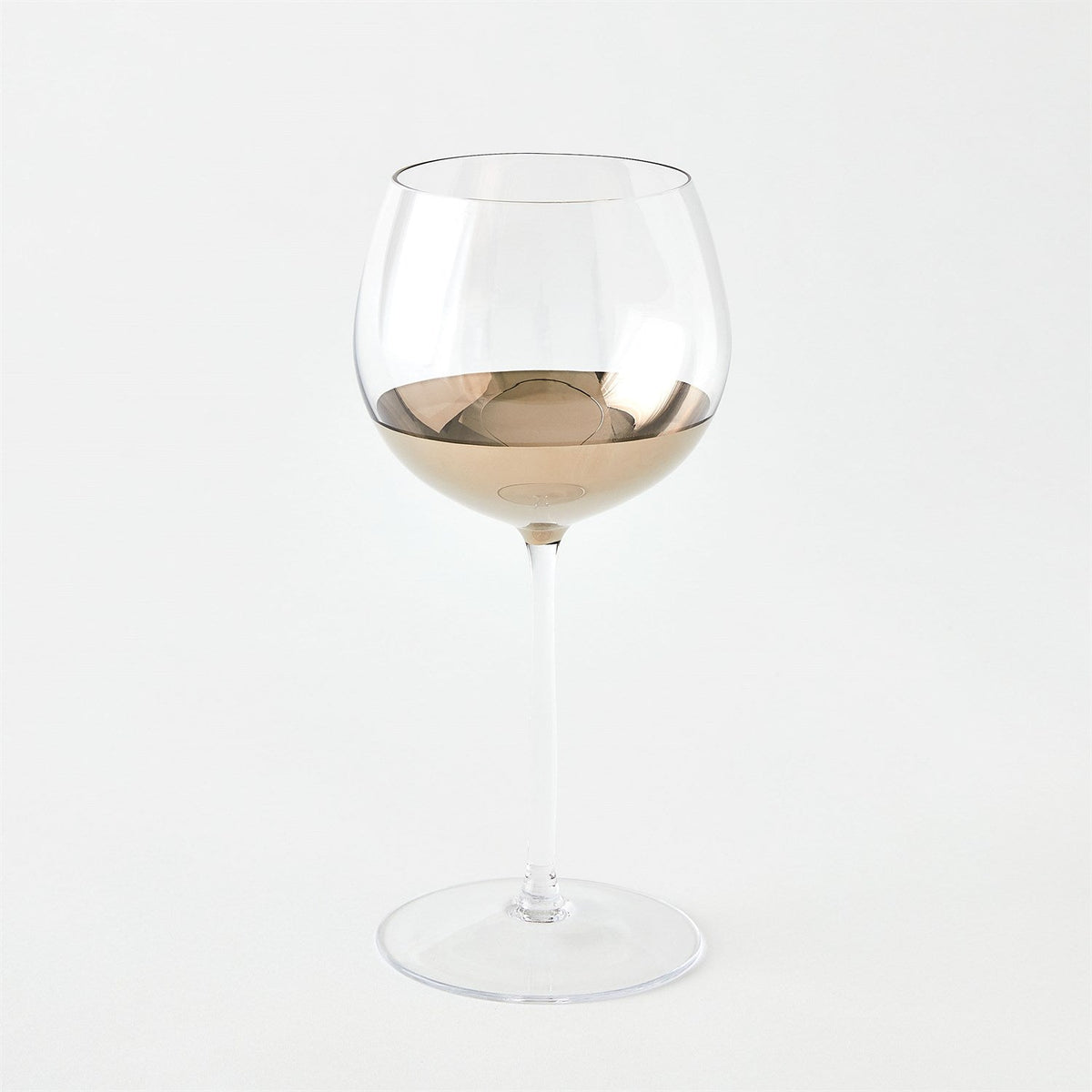 Metallic Orb Wine Glass
